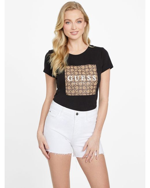 Guess White Orley Logo Tee