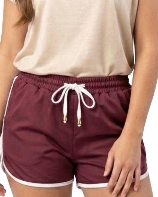 Jess Lea Purple Everyday Drawstring Shorts