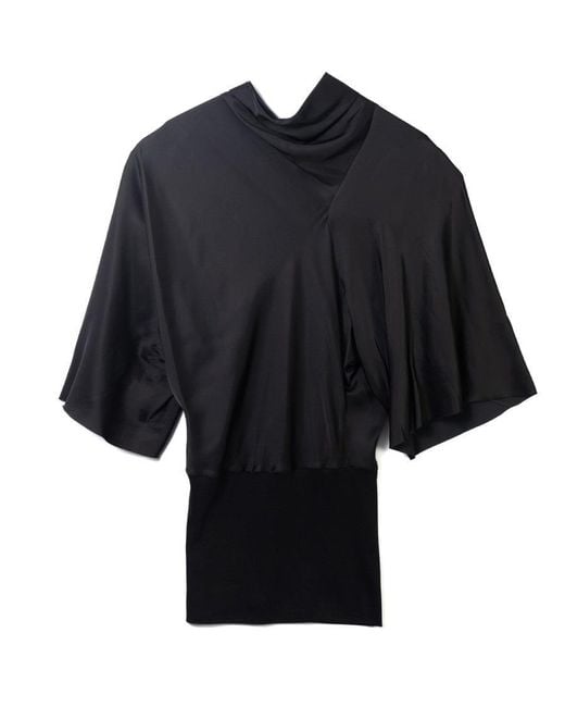 Rick Owens Black Draped Cylinder Top