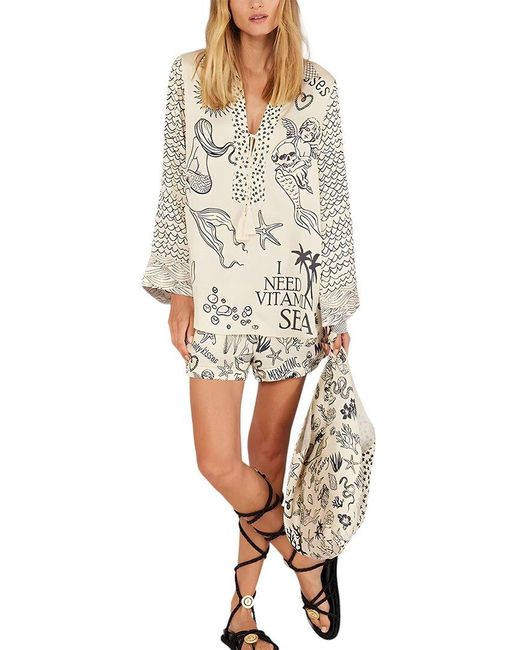 CHARLOTTE GREEN White Shirt & Short Set