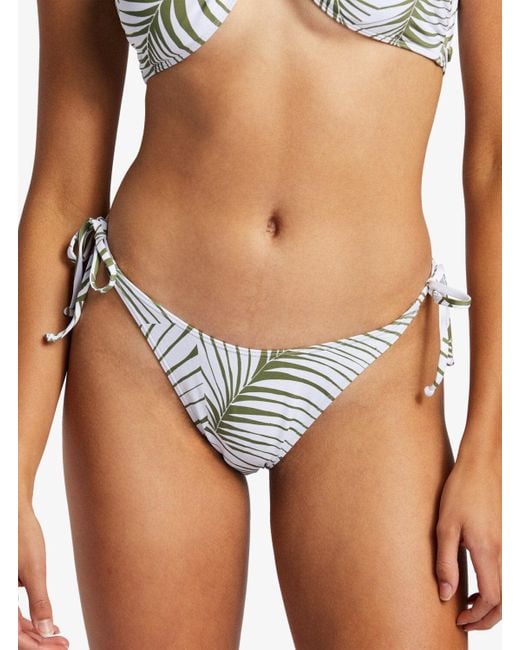 Roxy Blue Beach Classics Bikini Bottom Hipster Side Tie Swimwear Erk1122