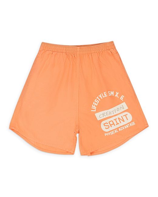Saint Michael Orange Creation Easy Shorts for men