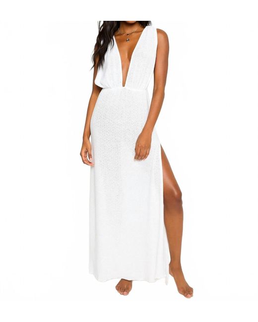 Beach Bunny Annika Maxi Dress in White | Lyst