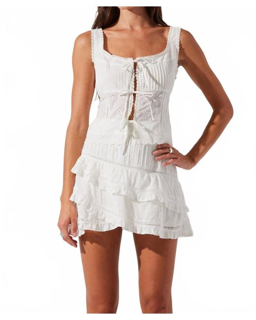 Astr White Kensley Skirt