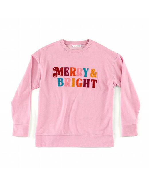 Shiraleah Pink Merry Bright Sweatshirt