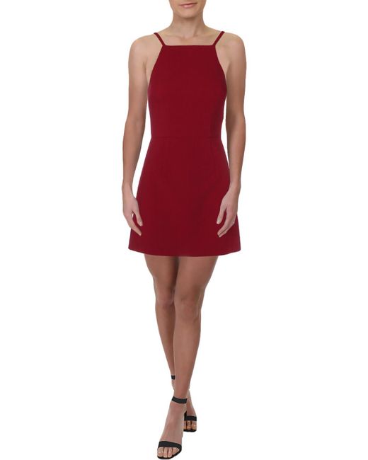French Connection Red Summer Whisper A-line Mini Party Dress