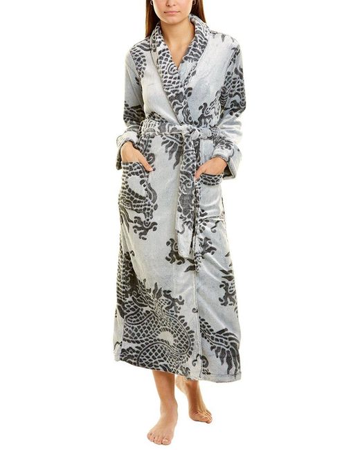Natori Plush Dragon Robe in Black Lyst