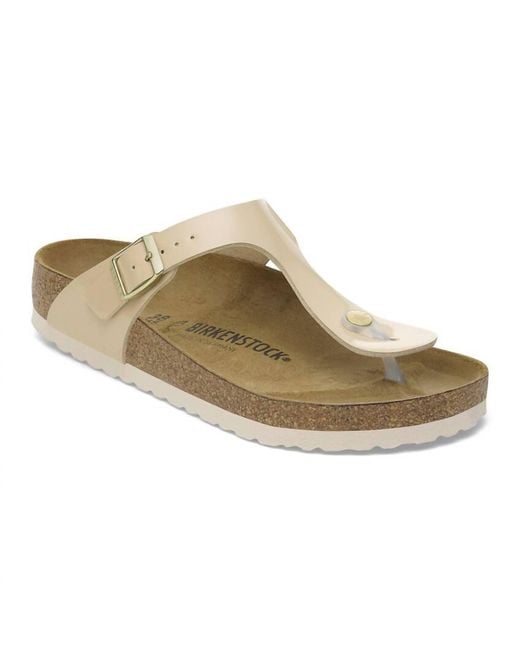 Birkenstock Natural Gizeh Birko-Flor Patent