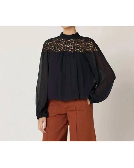 Cleobella Blue Eloise Blouse