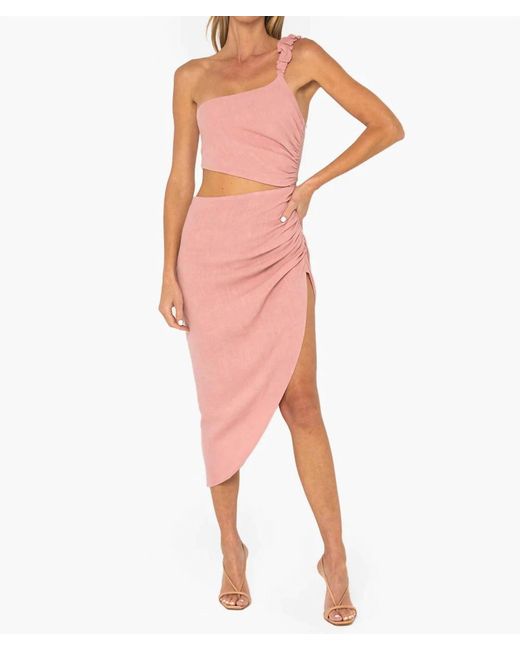 Just BEE Queen Pink Olive Dress
