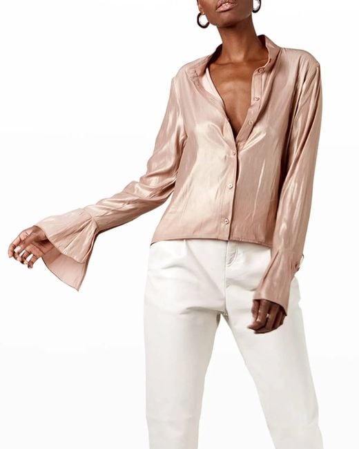 AS by DF White Britt Blouse