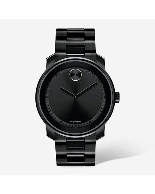 Movado Black Bold Trend 43mm Stainless Steel Quartz Watch for men