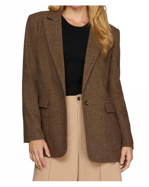 She + Sky Brown Cher Blazer