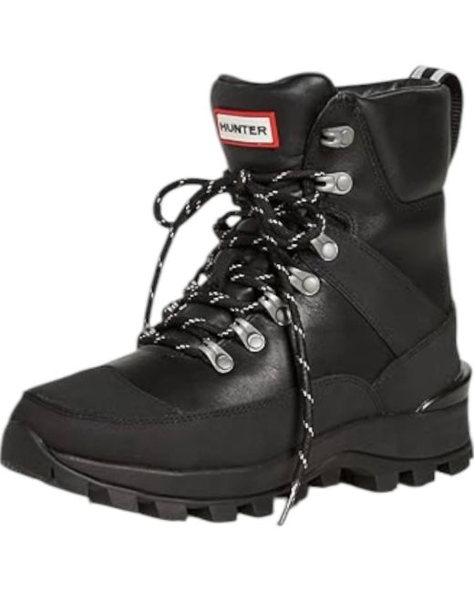 Hunter Black Commando Boots