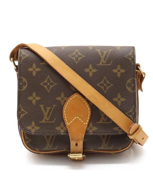 Louis Vuitton Brown Canvas Shoulder Bag (pre-owned)