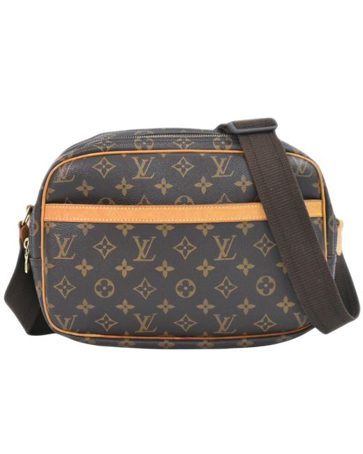 Louis Vuitton Gray Reporter Pm Canvas Shoulder Bag (pre-owned)