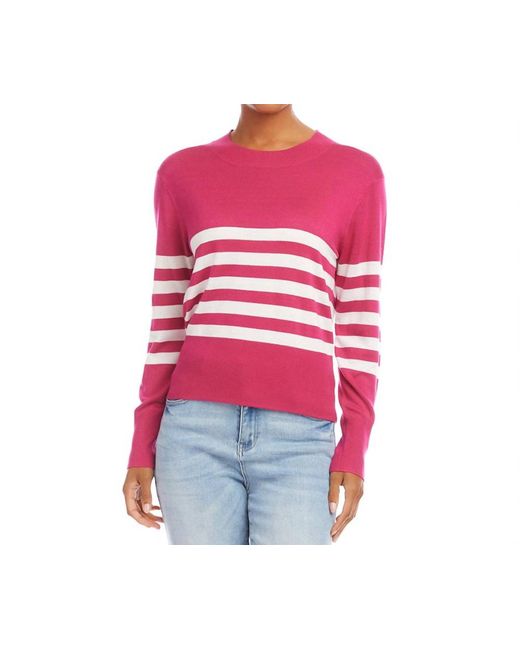 Karen Kane Red Stripe Sweater