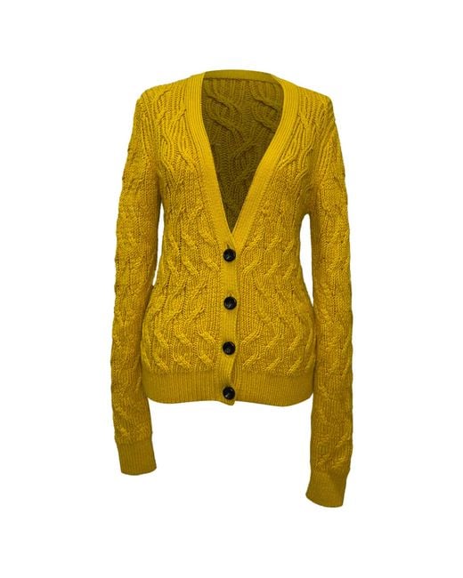 Emilia Wickstead Yellow Buttoned Cardigan