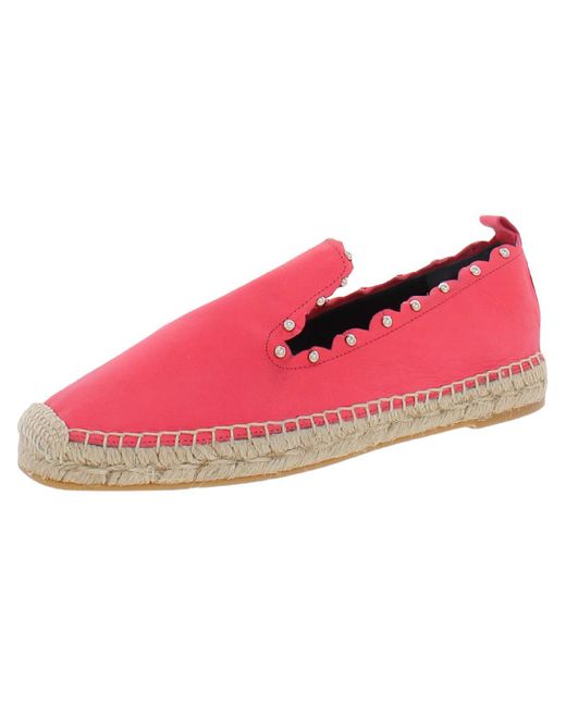 Stuart Weitzman Eydeth Leather Toe Cap Espadrilles in Pink Lyst