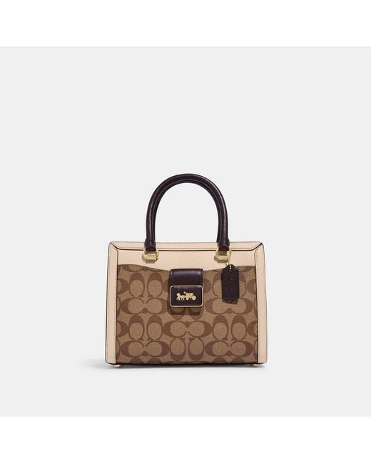 Coach Outlet Grace Carryall In Signature Canvas in Brown Lyst