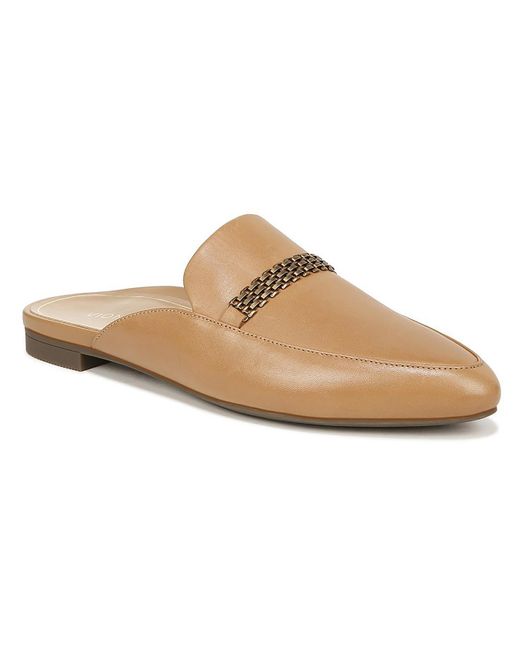 Vionic Natural Starling Leather Almond Toe Mules