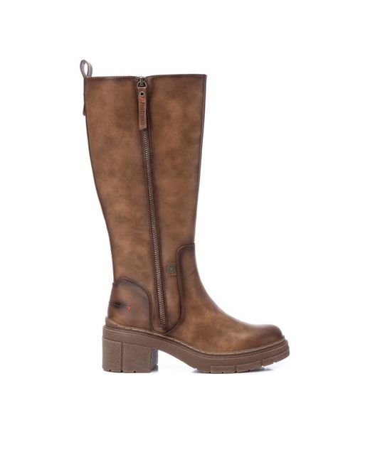 Xti Brown Refresh Tall Boots
