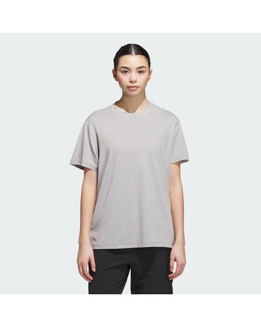 Adidas Gray Designed For Train Everyday Workout Tee