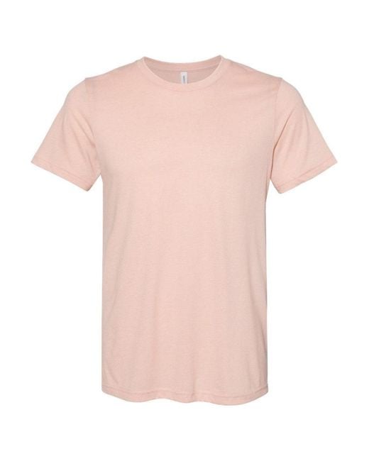 Bella Canvas Pink Sueded Tee for men