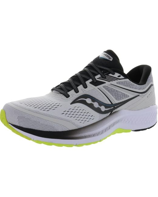 Saucony Gray Omni 19 Fitness Performance Running Shoes for men
