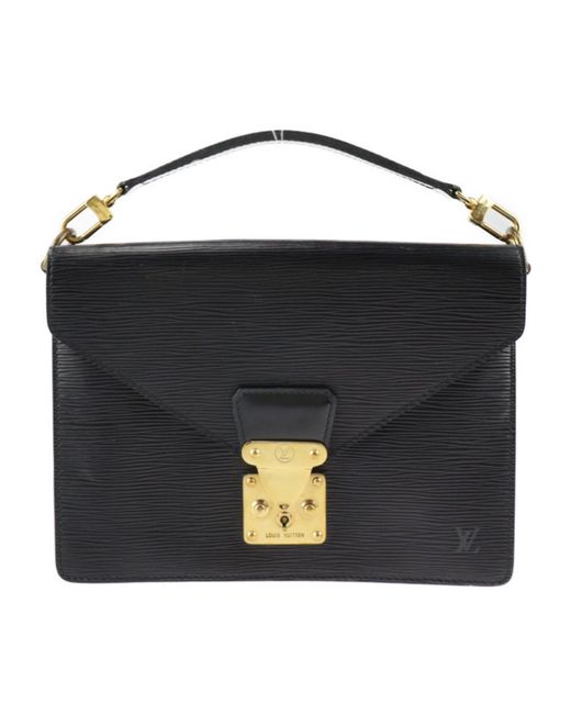 Louis Vuitton Black Sellier Leather Clutch Bag (pre-owned)