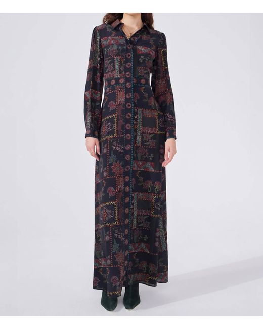 Hayley Menzies Blue Aida Silk Dress