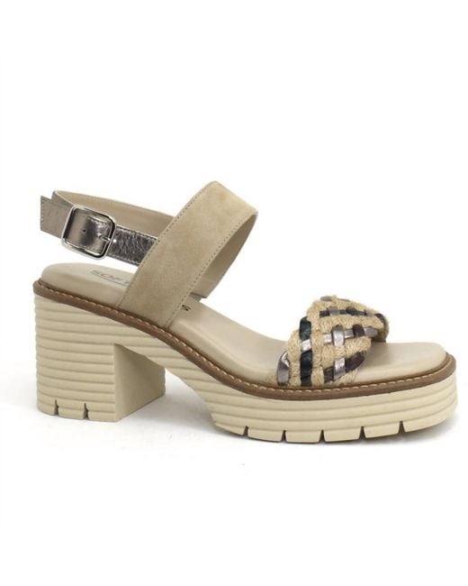 Softwaves Metallic Blair Heel Sandal