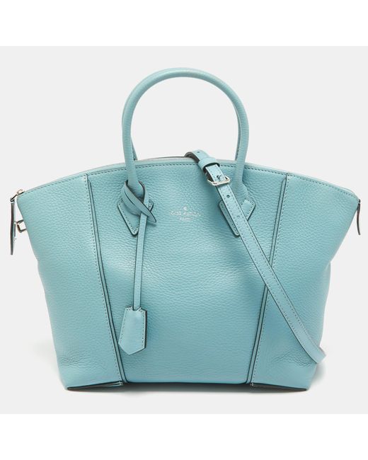 Louis Vuitton Blue Ciel Leather Lockit Pm Bag