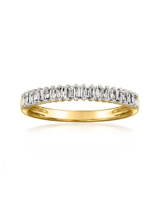 Ross-Simons Women's Metallic Baguette Diamond Ring