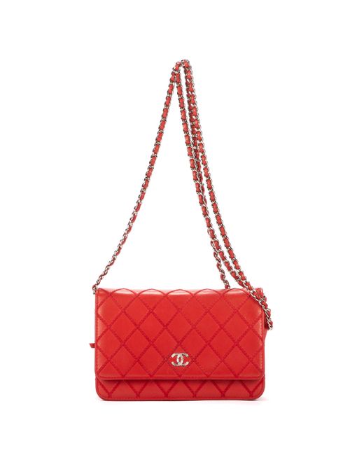 Chanel Woc Flap in Red