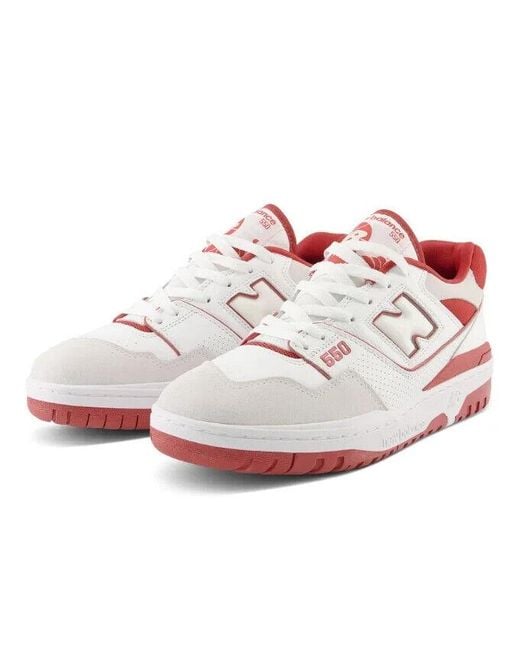New Balance Pink 550 Bb550Stf Sneakers 14 Leather Lifestyle Shoes Tf3336 for men