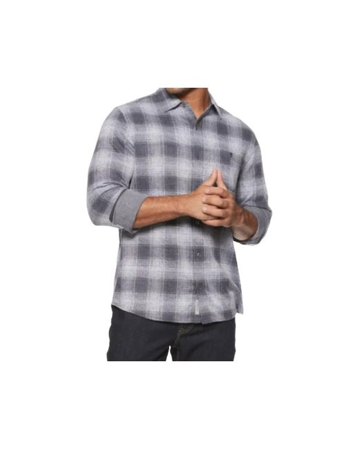 Flag & Anthem Gray Hero Stretch Flannel Shirt for men