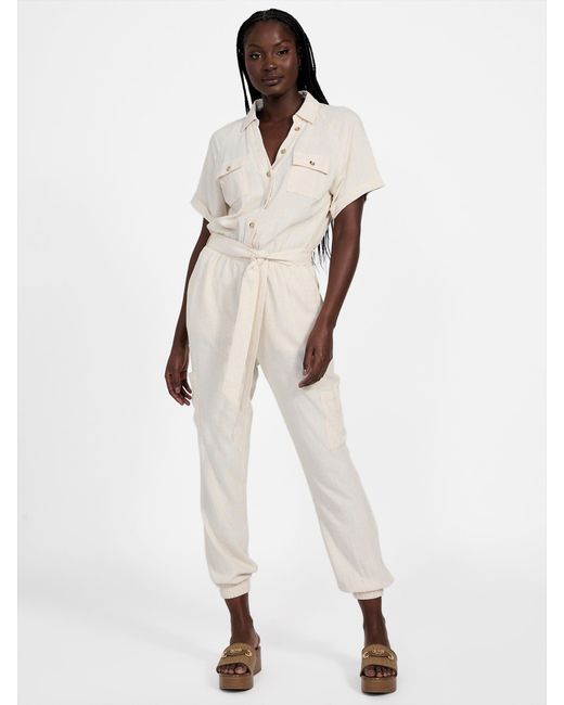 Guess Natural Harper Jogger Jumpsuit