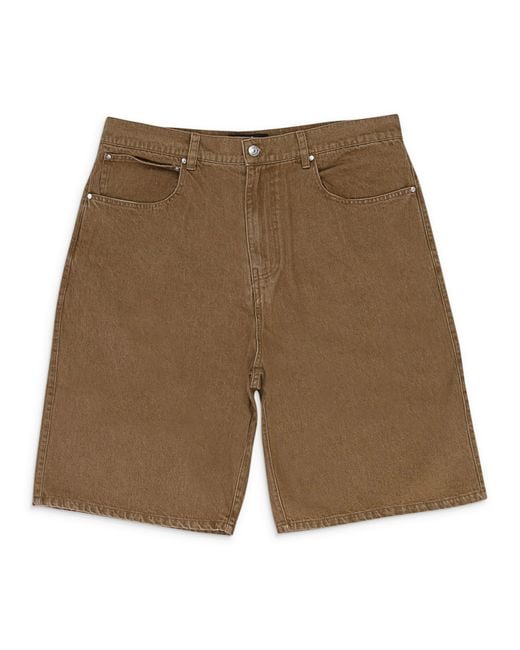 Sinclair Brown Wash Jean Shorts for men