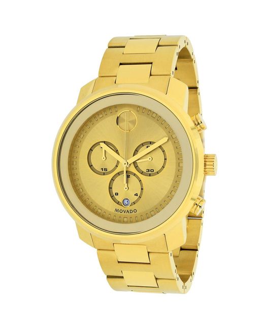 Movado Gold Tone Dial Watch in Metallic for Men | Lyst