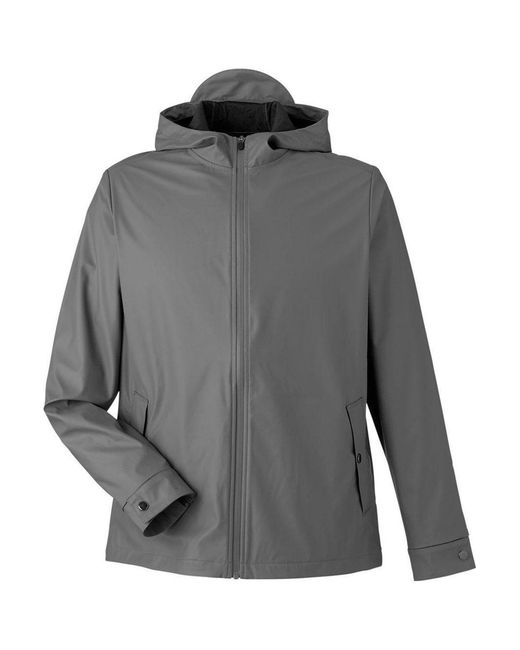Devon & Jones Gray New Classics Prescott Rain Jacket for men