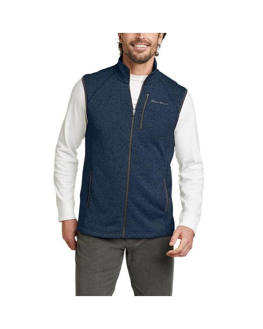Eddie Bauer Blue Radiator Sweater Fleece Vest 2.0 for men