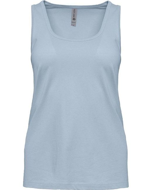 Next Level Blue Cotton Tank