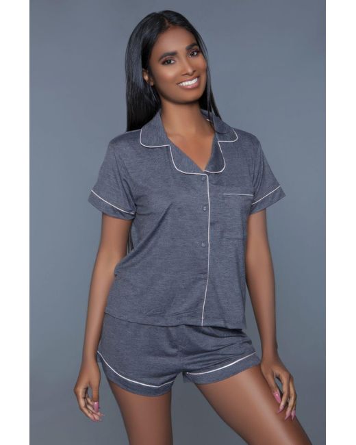 TRUEDAMES Blue Riley Pj Set 2Pc