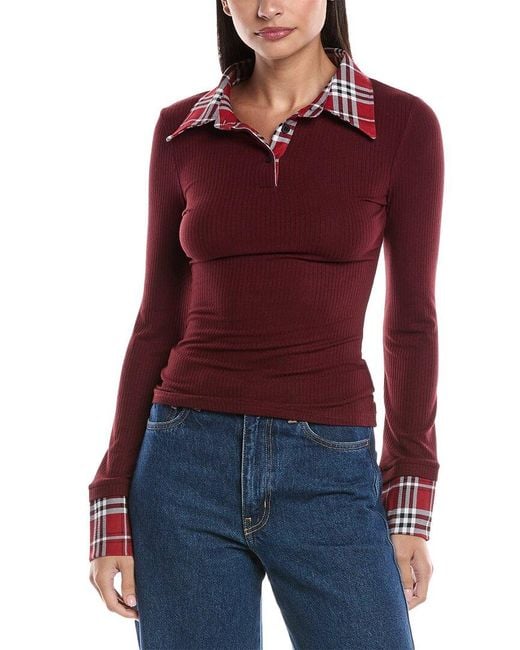 Femme Society Red Shirt