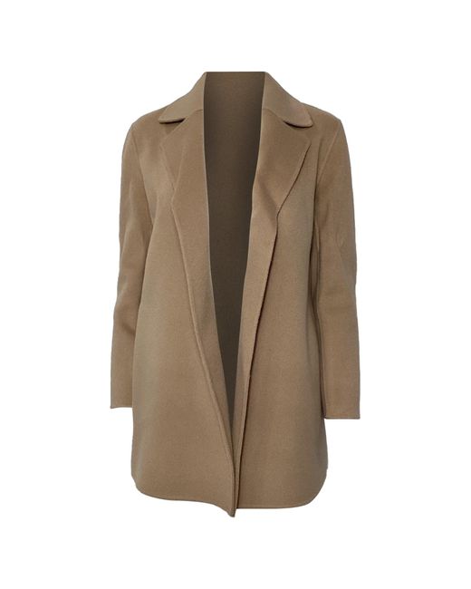 Theory Brown Clairene Open Coat