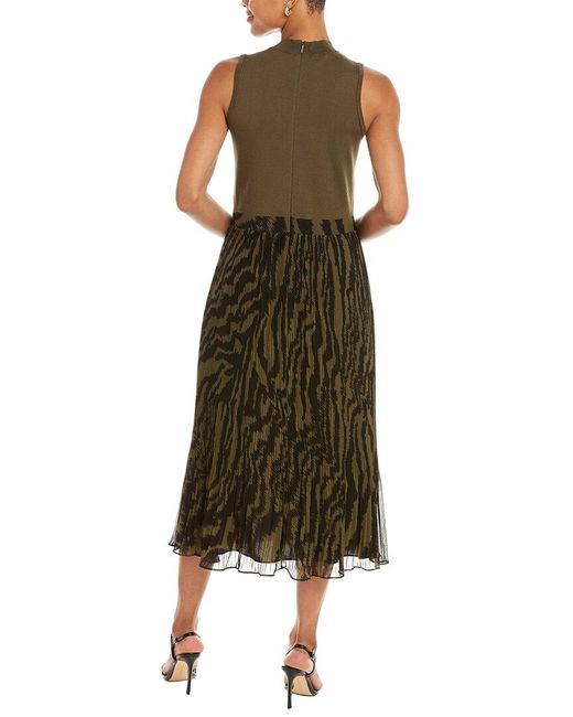 Baker green pleated 2024 dress