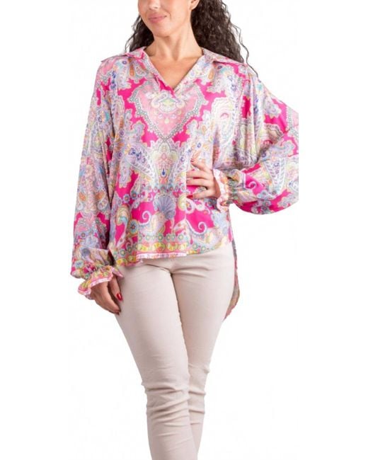 Gigi Moda Pink Phebe Blouse