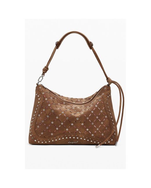 Desigual Brown Polyethylene Handbag