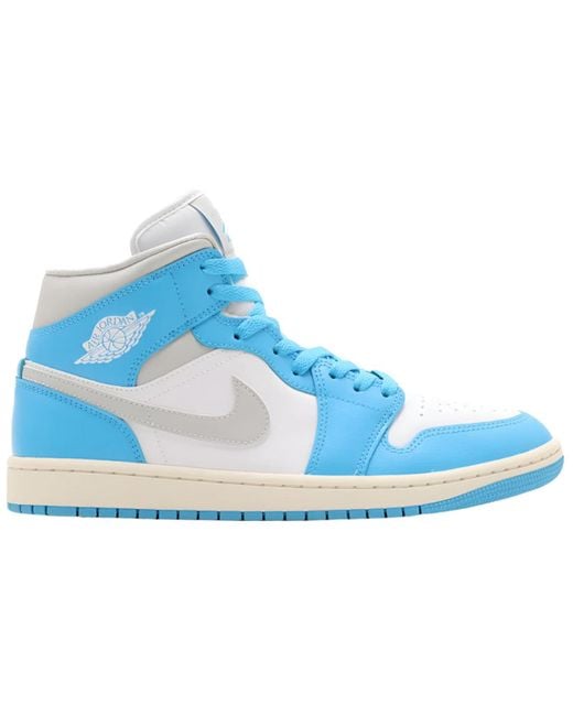 Nike Blue 1 Mid Dark Powder Sail Neutral